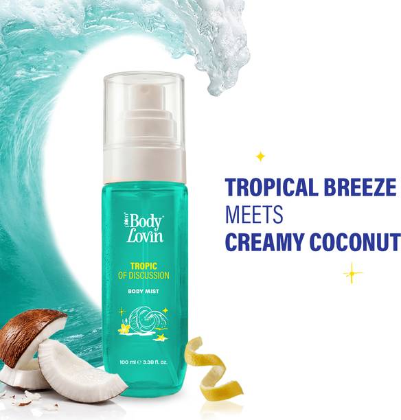 Plum BodyLovin' Tropic Of Discussion Body Mist | Long-Lasting | Tropical Fragrance Body Mist  -  For Men & Women