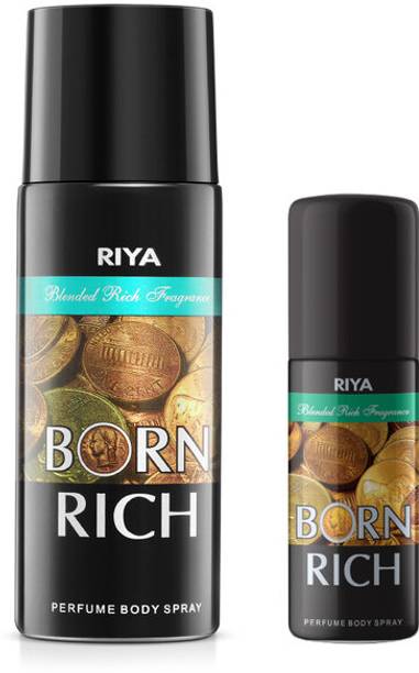 रिया Born Rich Deodorant For Unisex 150 ML With 40 ML Born Rich Deodorant  -  पुरुषों और महिलाओं के लिए