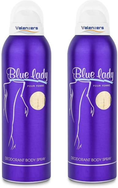 valenzers Blue Lady Deodorant Spray - For Men & Women