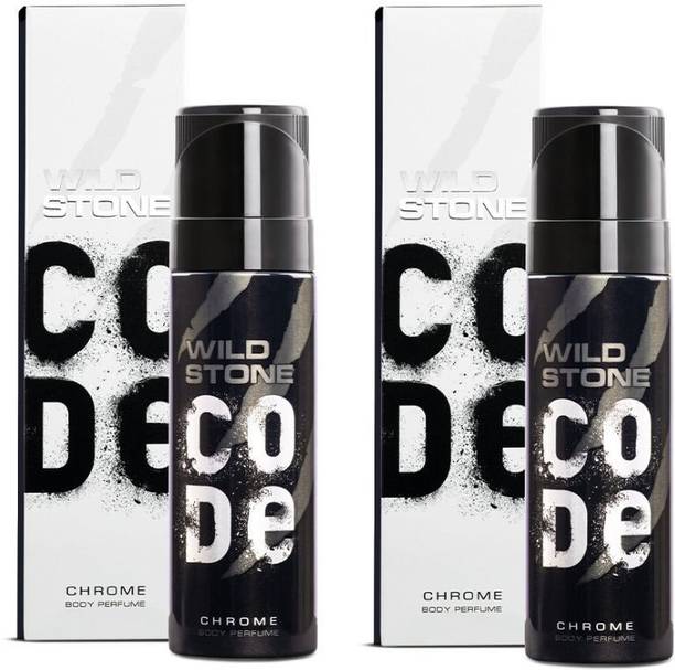 Wild Stone CODE Chrome-Combo Body Spray  -  For Men