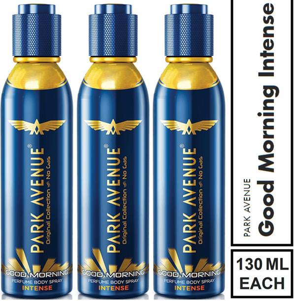 PARK AVENUE New Good Morning Intense Perfumed Body Spray 130ml*3pcs Perfume Body Spray  -  For Men & Women