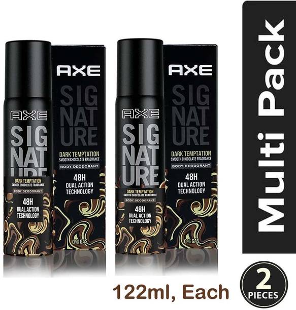 AXE SIGNATURE Dark Temptation No Gas Deodorant Perfume Body Spray  -  For Men & Women