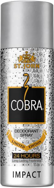ST-JOHN Cobra Impact Deodorant for Men & Women, Limited Edition Bold & Long Lasting Deodorant Spray  -  For Men & Women
