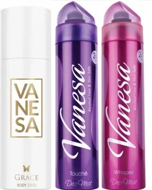 VANESA Grace Touche Whisper Body Spray Deodorant (450 ml) Body Spray - For Women