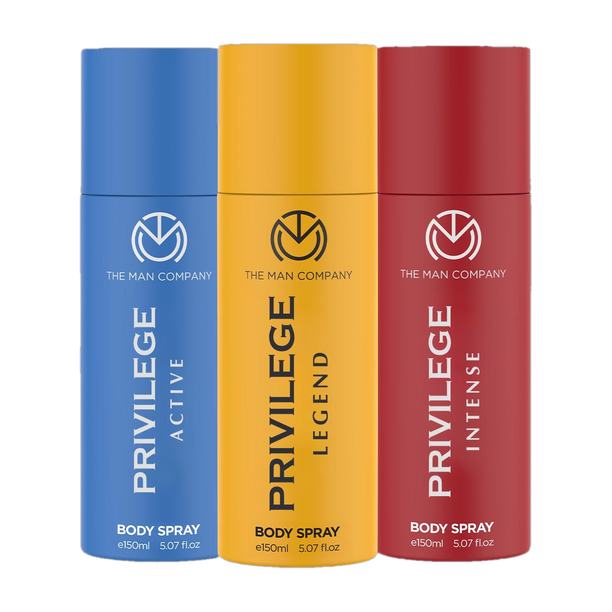 THE MAN COMPANY Privilege Legend, Intense & Active Deodorant Spray  -  For Men