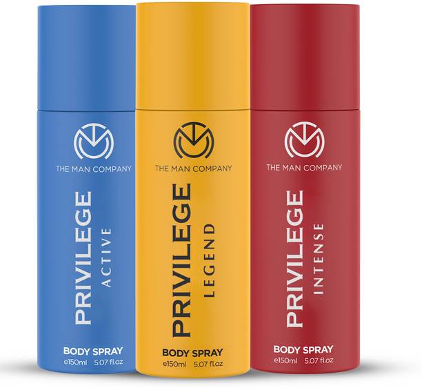 THE MAN COMPANY Privilege Legend, Intense & Active Deodorant Spray  -  For Men