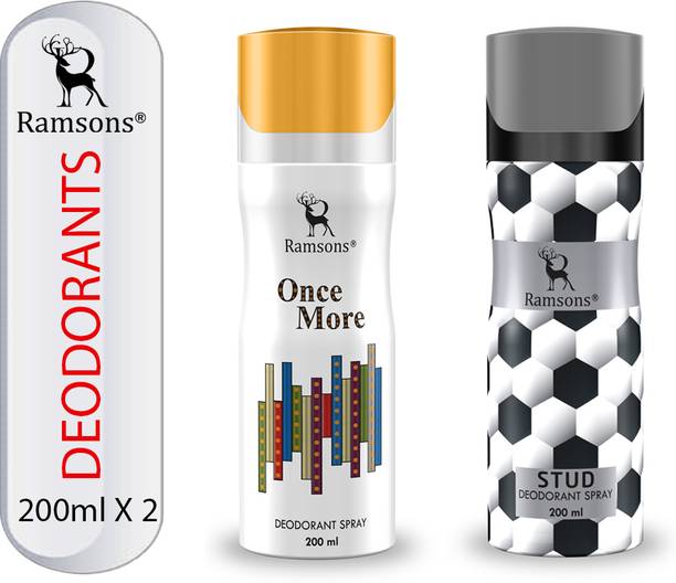 RAMSONS Once More and STUD Deodorant Combo Deodorant Spray  -  For Men & Women