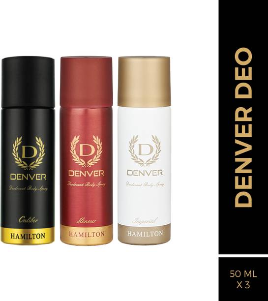 DENVER Imperial, Caliber, Honour Deo (50ml x 3) Body Spray  -  For Men