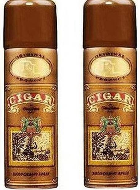 LOMANI CIGAR Deodorant spray, 200 ml each (Pack of 2) Body Spray - For Men & Women
