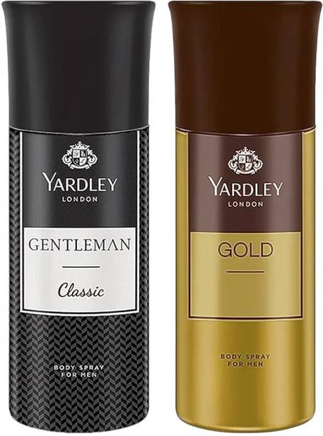Yardley London Gentleman Classic Deo 150ml, Gold Deo 150ml Body Spray  -  For Men