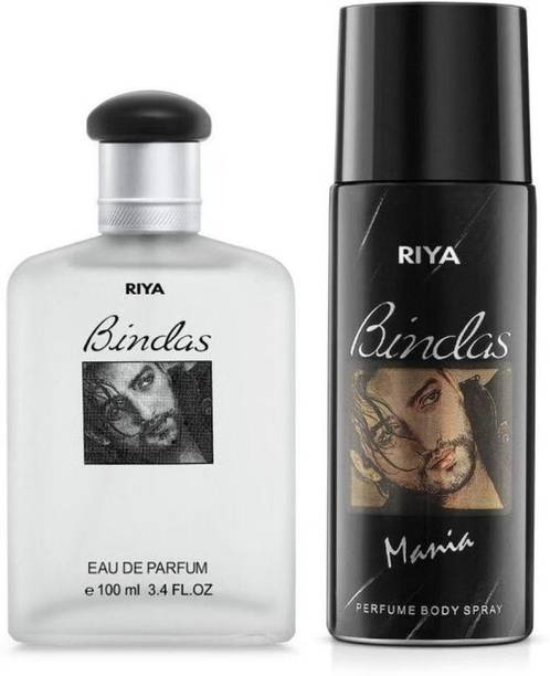 RIYA Bindas Perfume 100 ML & Bindas Deodorant 150 ML for Men Perfume Body Spray  -  For Men