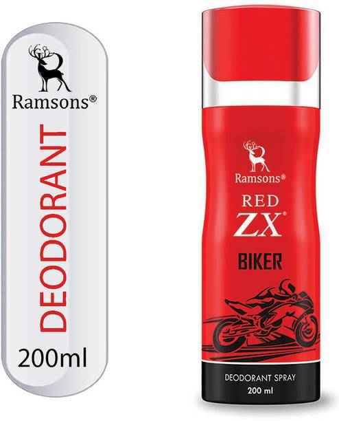 RAMSONS Red ZX Biker Deodorant Spray  -  For Men & Women