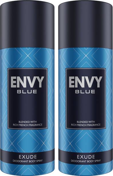 Envy Blue Exude Deodorant Spray  -  For Men