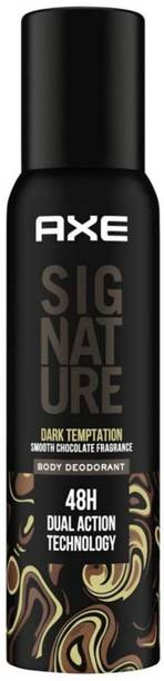AXE Signature Dark Temptation Dark Chocolate, Dual Action Technology Deodorant Spray  -  For Men