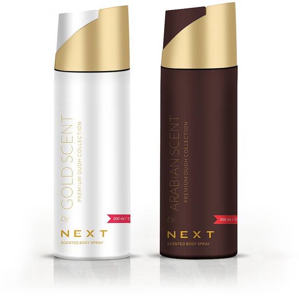 NEXT Gold Scent+ Arabian Scent Oudh Deodorant Spray  -  For Men & Women