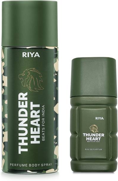 RIYA Thunder Heart Deo 150 ML & Thunder Heart Perfume 30 ML For Man Deodorant Spray  -  For Men