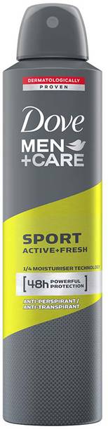 DOVE Men+Care Sport Active + Fresh Dry Spray Antiperspirant Deodorant Spray  -  For Men