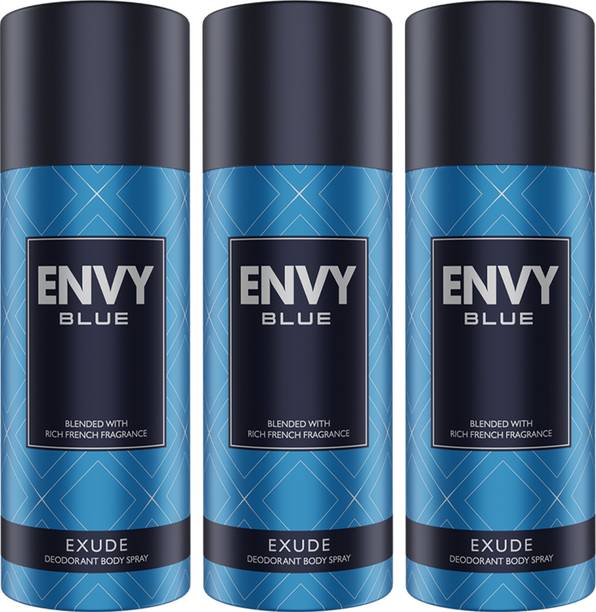 Envy Blue Exude Deodorant Spray  -  For Men