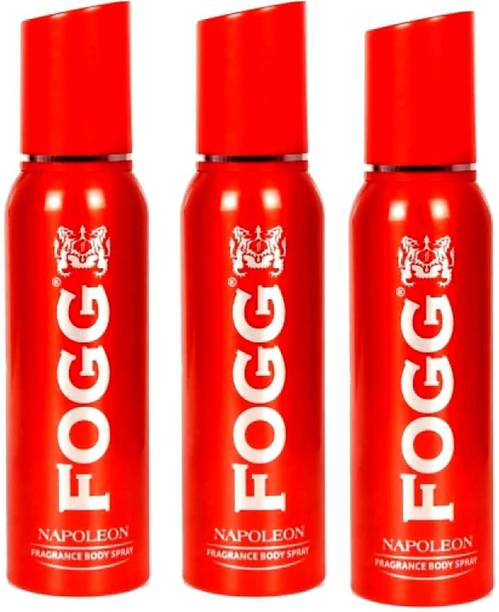 FOGG Napoleon Deodorant Combo Pack of 3 Deodorant Spray - For Men (360 ml, Pack of 3) Deodorant Spra