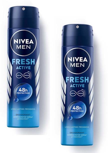 निवेआ MEN Fresh Active Original 48 Hours Deodorant, 150 ml Pack of 2  -  पुरुषों के लिए