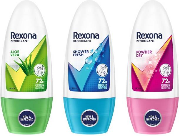 Rexona Aloe Vera, Shower Fresh, Powder Dry Underarm Roll On Deodorant Deodorant Roll-on  -  For Women