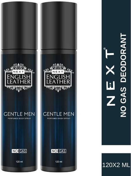 NEXT English Leather GENTLEMEN Deo Whiff of Sophistication, 2 Luxurious 120ml Packs Perfume Body Spray  -  For Men & Women