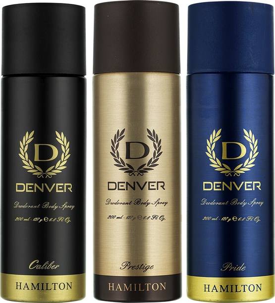 DENVER Caliber, Prestige and Pride Combo Deodorant Spray  -  For Men