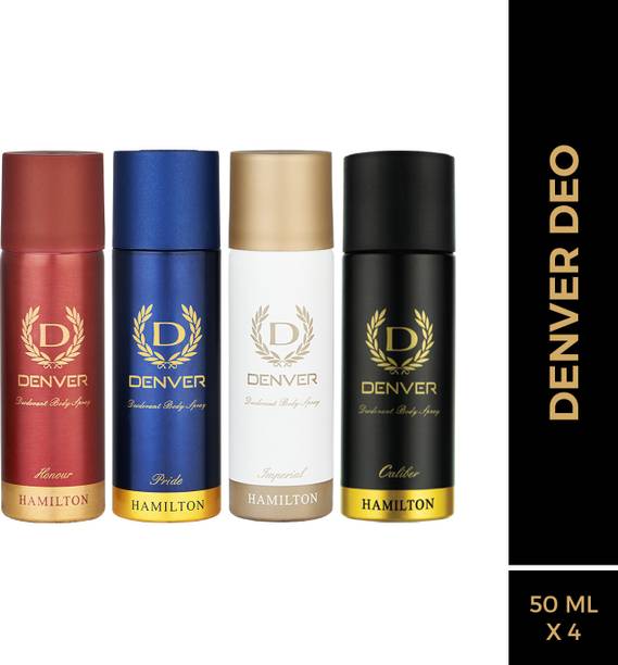 DENVER Pride, Caliber, Imperial & Honour Nano Deodorant Spray  -  For Men