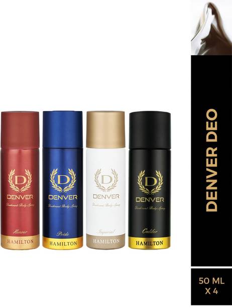 DENVER Pride, Caliber, Imperial & Honour Nano Deodorant Spray  -  For Men