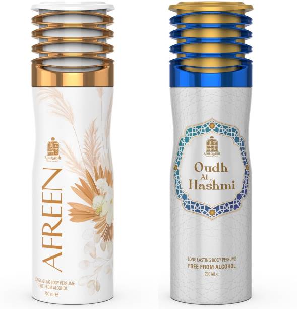 Adilqadri Afreen And Oudh Al Hashmi Alcohol Free Premium Deodorant Spray Deodorant Spray  -  For Men & Women