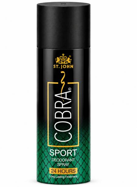 ST-JOHN Cobra Limited Edition Sports Deodorant 50 ML|| Long-Lasting || Deodorant Spray - For Men & Women