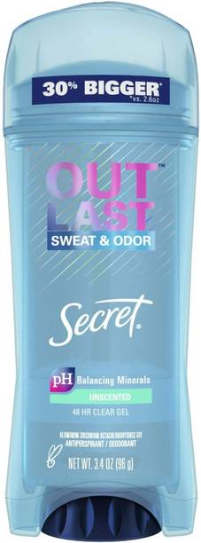 Secret Outlast Clear Gel Antiperspirant Deodorant Unscented Deodorant Stick  -  For Women