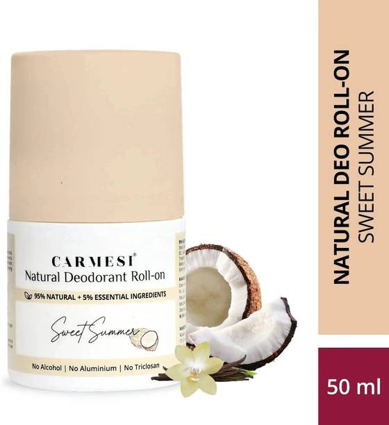Carmesi Sweet Summer Natural UnderArms Deodorant Roll On| No Alcohol or Aluminium Deodorant Roll-on  -  For Women