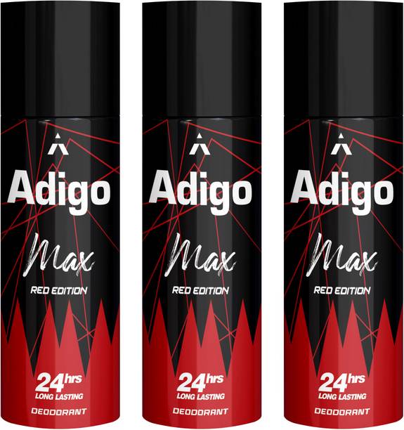 adigo Max Red Edition Deodorant Spray  -  For Men