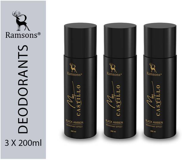 RAMSONS MY CASTILLO BLACK AMBER Deodorant Spray  -  For Men & Women