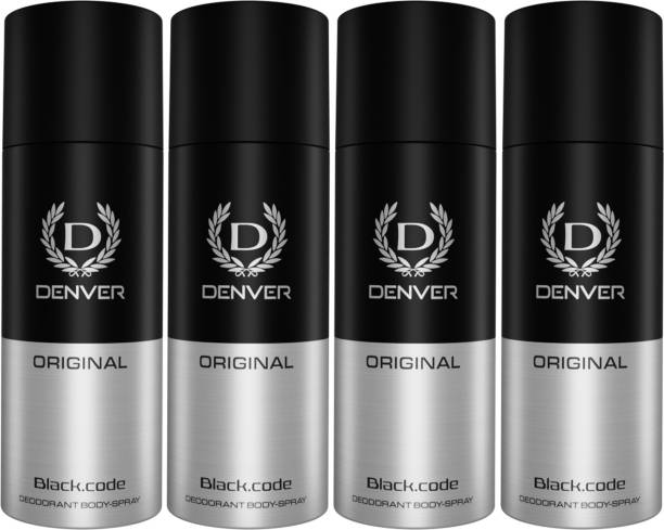 DENVER Original Black.code Deodorant Body Spray  -  For Men