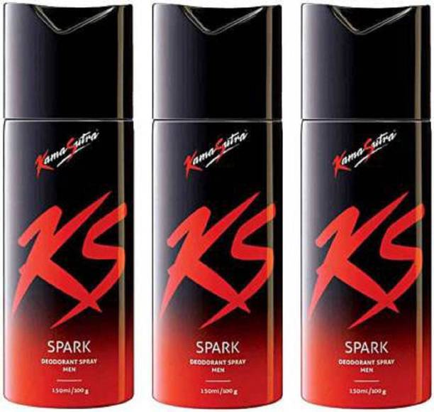 KS SPARK (PACK OF 3) Deodorant Spray  -  For Men & Women