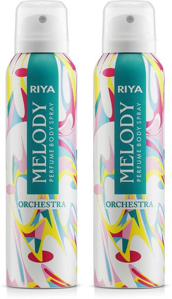 RIYA Melody Orchestra Body Spray Deodorant For Women Pack Of 2 150 Ml Each Deodorant Spray  -  For Women