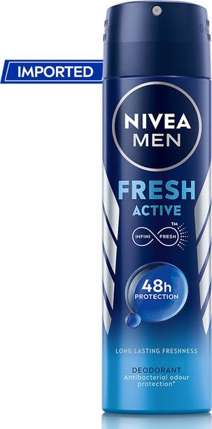 NIVEA Fresh Active long lasting freshness Deodorant Spray  -  For Men