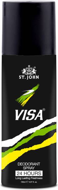 ST-JOHN Cobra Deodorant Limited Edition Visa | 24 Hr Long Lasting Deo Deodorant Spray  -  For Men