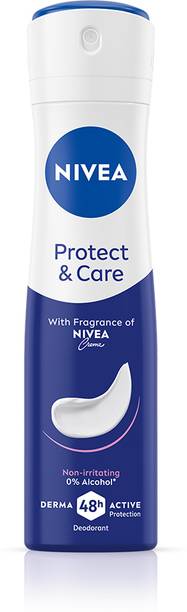 NIVEA Protect & Care, Non Irritating & Moisturizes, 48h Derma Protect & 0% Alcohol Deodorant Spray  -  For Women