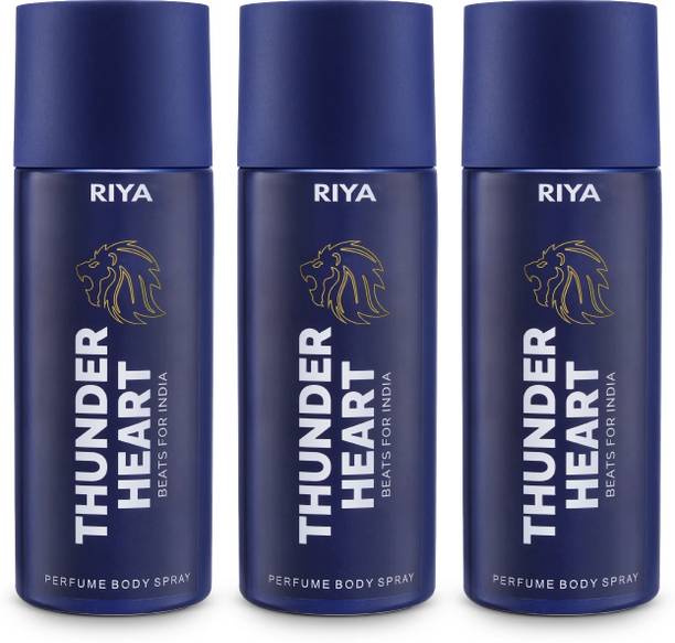 RIYA Thunderheart Blue Deodorant Spray  -  For Men & Women