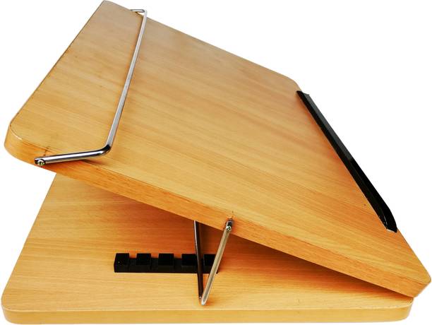 VeleSolv 1 Compartments Wooden Height Adjustable Desk Laptop Stand | Writing Pad