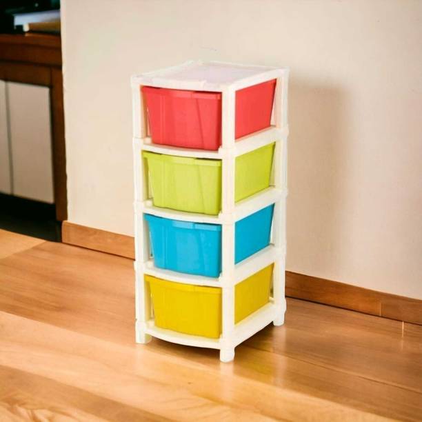 Nejadhari Anti-Slip Plastic Multi Color Boxes Multi-purpose Modular Drawer Storage System PP Collapsible Wardrobe