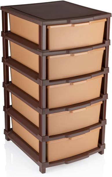 Pinkwhale 5 Compartments Plastic Modular Drawer