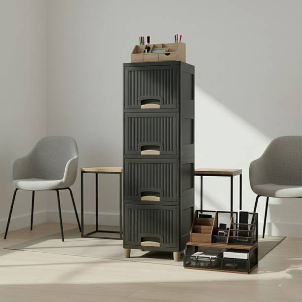 Surety for Safety Modular Cabinet for Bedroom, Office, Home Plastic Free Standing Cabinet