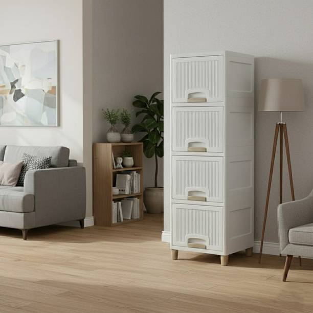 GROTHEORY Under-Stair Storage Hack Slim Profile Drawer Unit PP Collapsible Wardrobe