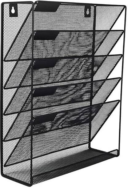 NESTIC 5-Tier Wall Hanging File Organizer Holder Wall Hanging Magazine Holder
