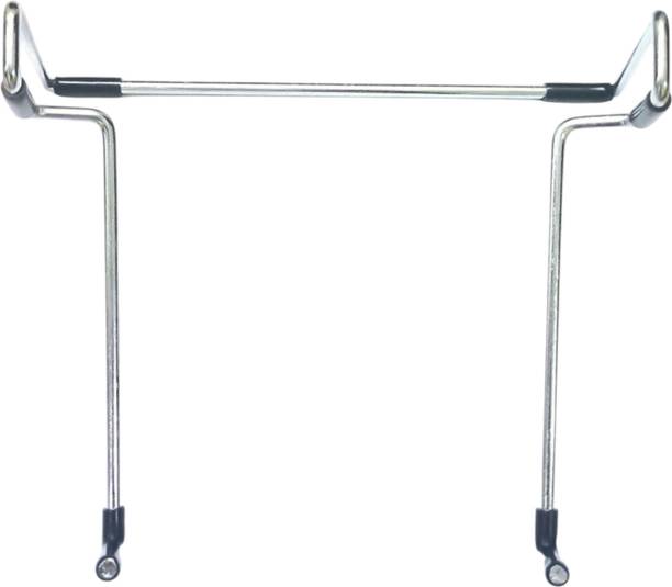 TCA 0 Compartments Metal Calculator Stand With Strong Anti Skid Base Grip, For Small Calculator, Silver,