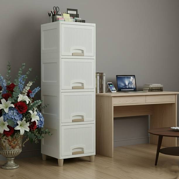 MAXTID Layer Foldable Cabinet Wardrobe Organizer Plastic Free Standing Cabinet